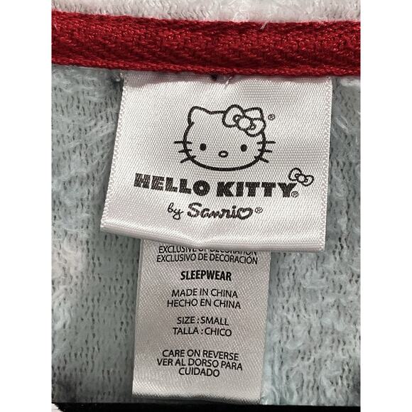 Hello Kitty Womens Union Suit One Piece Pajamas Jumper Christmas Sz S Blue - Picture 3 of 9